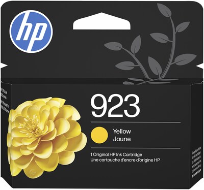 HP 923 Yellow Standard Yield Ink Cartridge, Prints Up to 400 Pages (4K0T2LN)