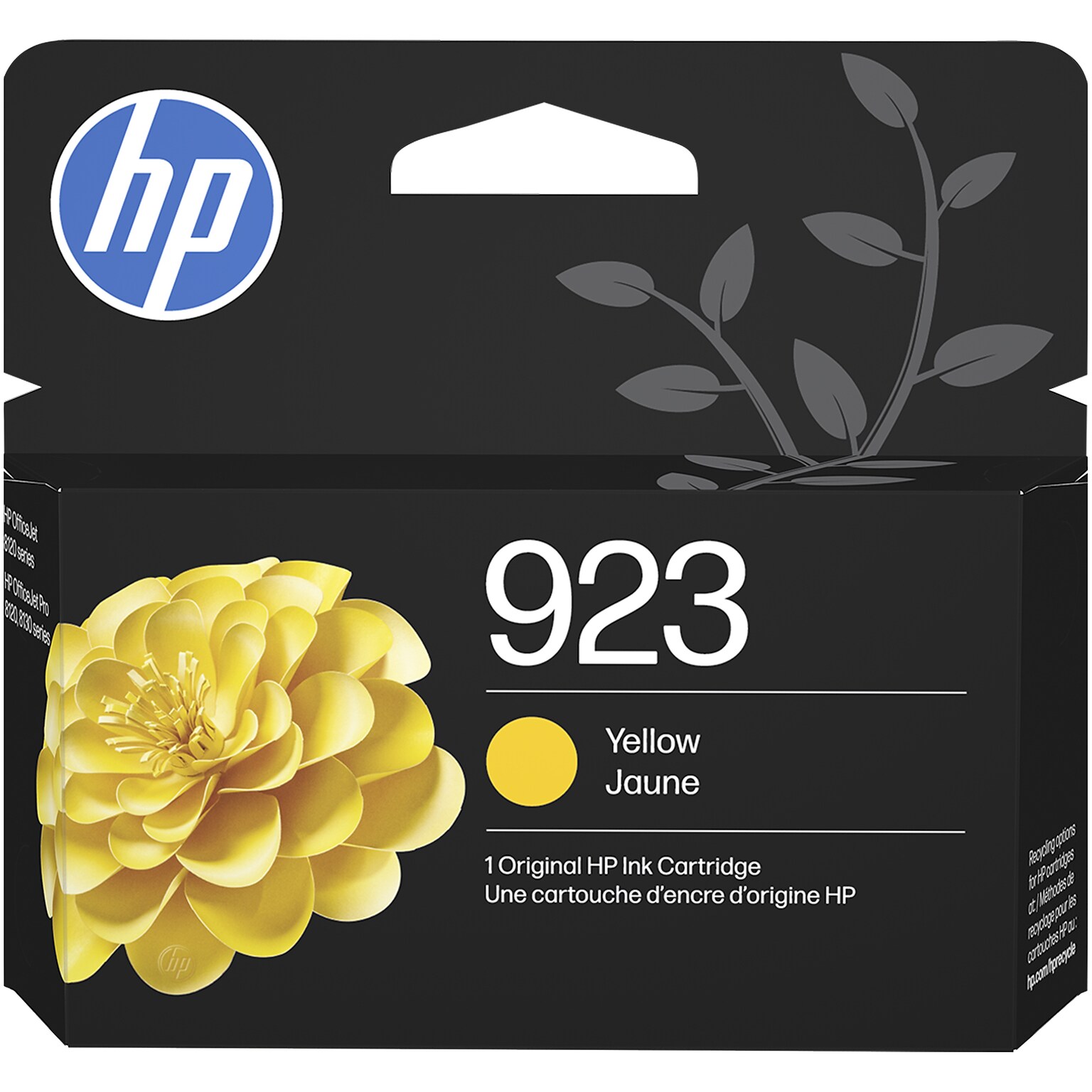 HP 923 Yellow Standard Yield Ink Cartridge, Prints Up to 400 Pages (4K0T2LN)