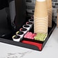 Mind Reader Anchor Collection 7-Compartment Plastic Coffee Organizer Tray, Black (KEUTRAY-BLK)