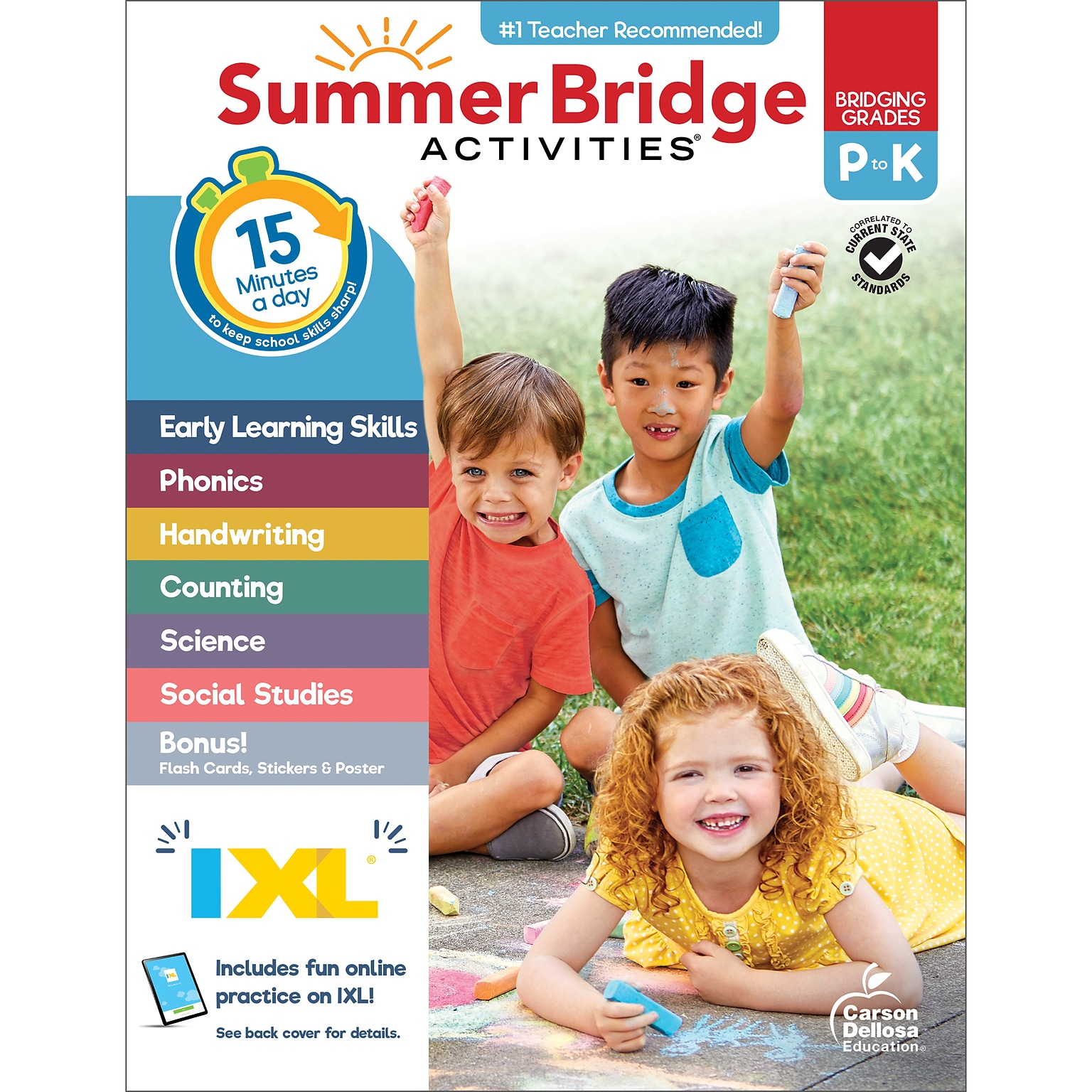 Summer Bridge Activities Paperback Grades PK-K Activity Book (705514)