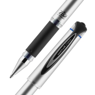 uni-ball 207 Impact Gel Pens, Bold Point, Blue Ink, 12/Pack (65801)