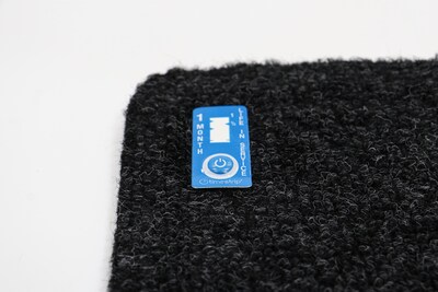 M + A Matting CleanShield Universal Anti-Fatigue Commercial Disposable Toilet & Urinal Floor Mat, 21.25" x 20.5", Charcoal