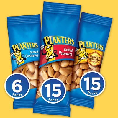 Planters Variety Pack On-the-Go Nut Snacks (36 Count)
