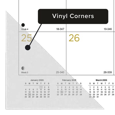 2026 Blueline Classic Gold 22" x 17" Monthly Desk Pad Calendar, Classic Gold (C199003)