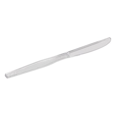 Dixie Plastic Knife, Heavy-Weight, Clear, 1000/Carton (KH017)