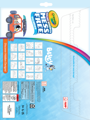 Crayola Color Wonder Bluey Coloring Book, 18 Pages (75-2805)