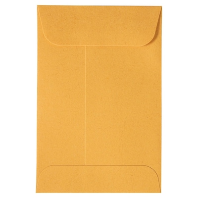 JAM Paper #4 Coin Business Envelopes, 3 x 4 1/2, Brown Kraft Manila, 25/Pack (356731206)