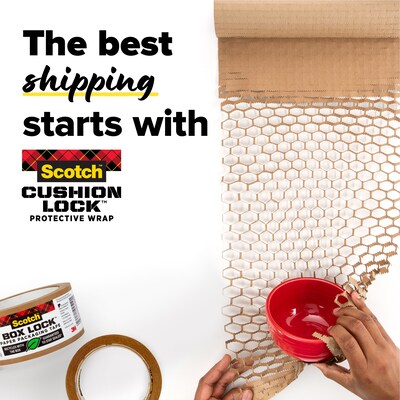 Scotch Cushion Lock Protective Wrap, Tan, 12" x 30' (PCW-1230)