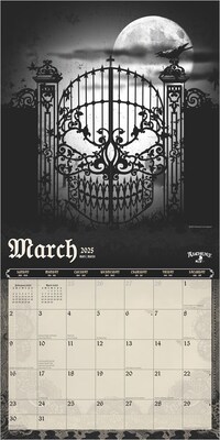 2025 BrownTrout Alchemy Gothic  12" x 12" Monthly Square Wall Calendar (9781975483104)