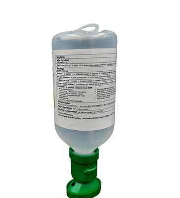 Plus Rinse Saline Eyewash Bottle Refill, 16.9 oz., 2/Pack (45981-2)