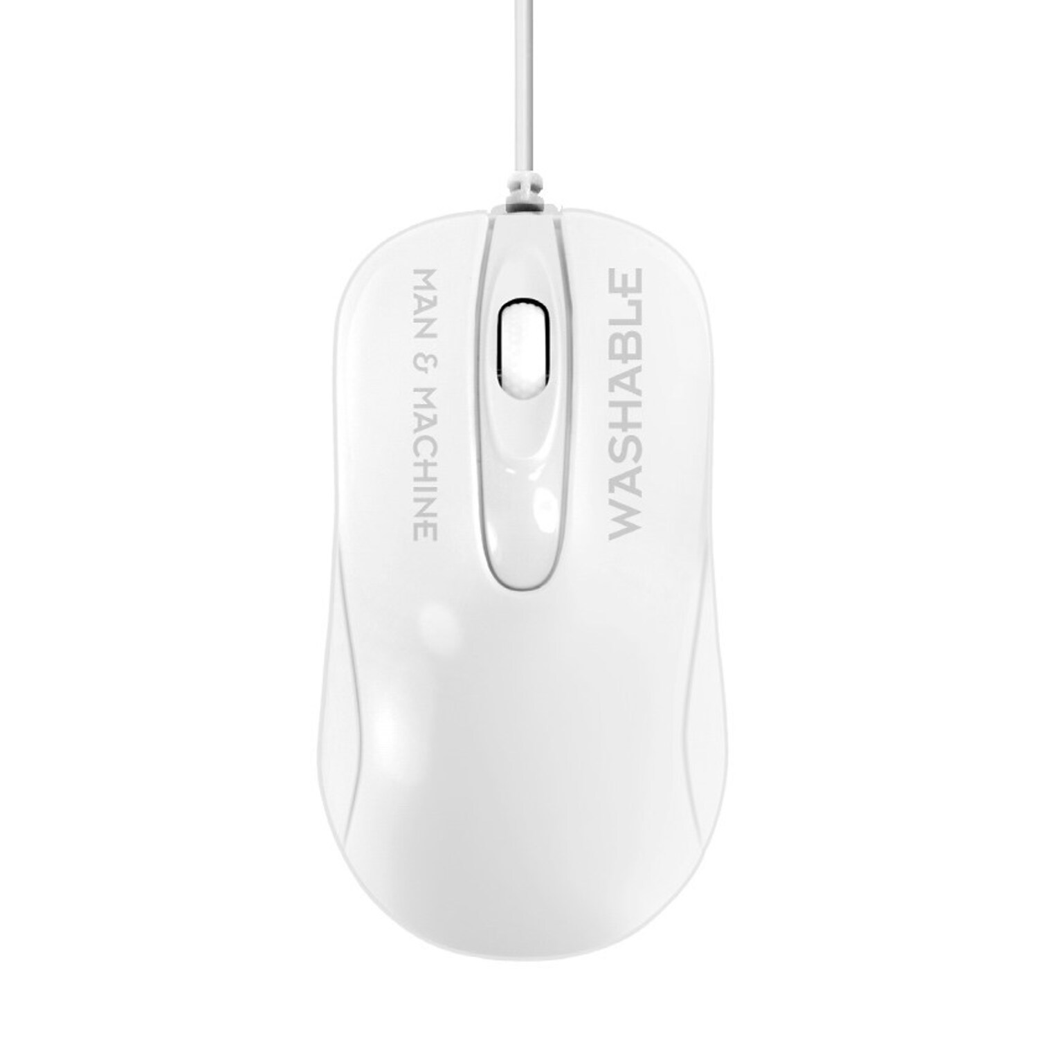 Man & Machine C Ergonomic Ambidextrous Optical USB Mouse, White (CM/W5)
