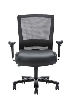 Boss Office Products Bariatric LeatherPlus Mesh Chair, Black (B699-BK)