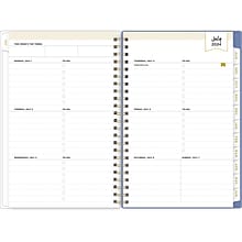 2024-2025 Blue Sky Day Designer Climbing Floral Blush 5 x 8 Academic Weekly & Monthly Planner, Pla