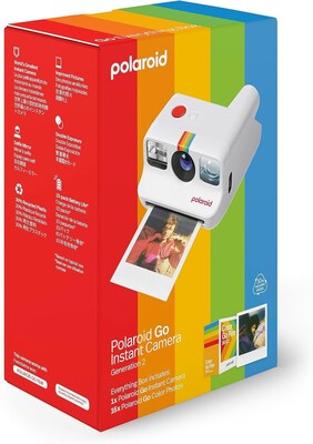 Polaroid Go Generation 2 Everything Box - Mini Instant Camera and Film Bundle (16 Photos Included) - White(6282)