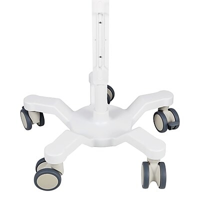Viva Comfort Steel Welch Allyn 4400 Vital Signs Monitor Steel Mobile Stand with Storage Basket, White (ADIME911-01-MK)