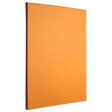 JAM PAPER Metallic Colored Paper, 32 lb., 8.5 x 11, Orange Stardream, 25 Sheets/Pack (1834386)