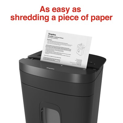 Staples Shredder Lubricant Sheets, 8.5" x 6", 24/Pack (36395)