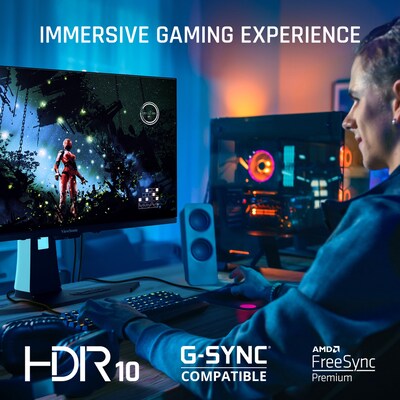 ViewSonic 26.5" 240Hz LED Gaming Monitor, White (XG272-2K-OLED)