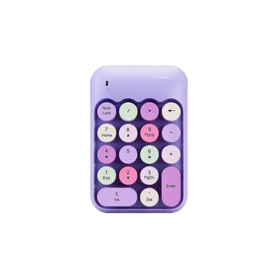 SaharaCase Retro Numeric Keypad Wireless Ergonomic Number Pad, Purple (KB46)