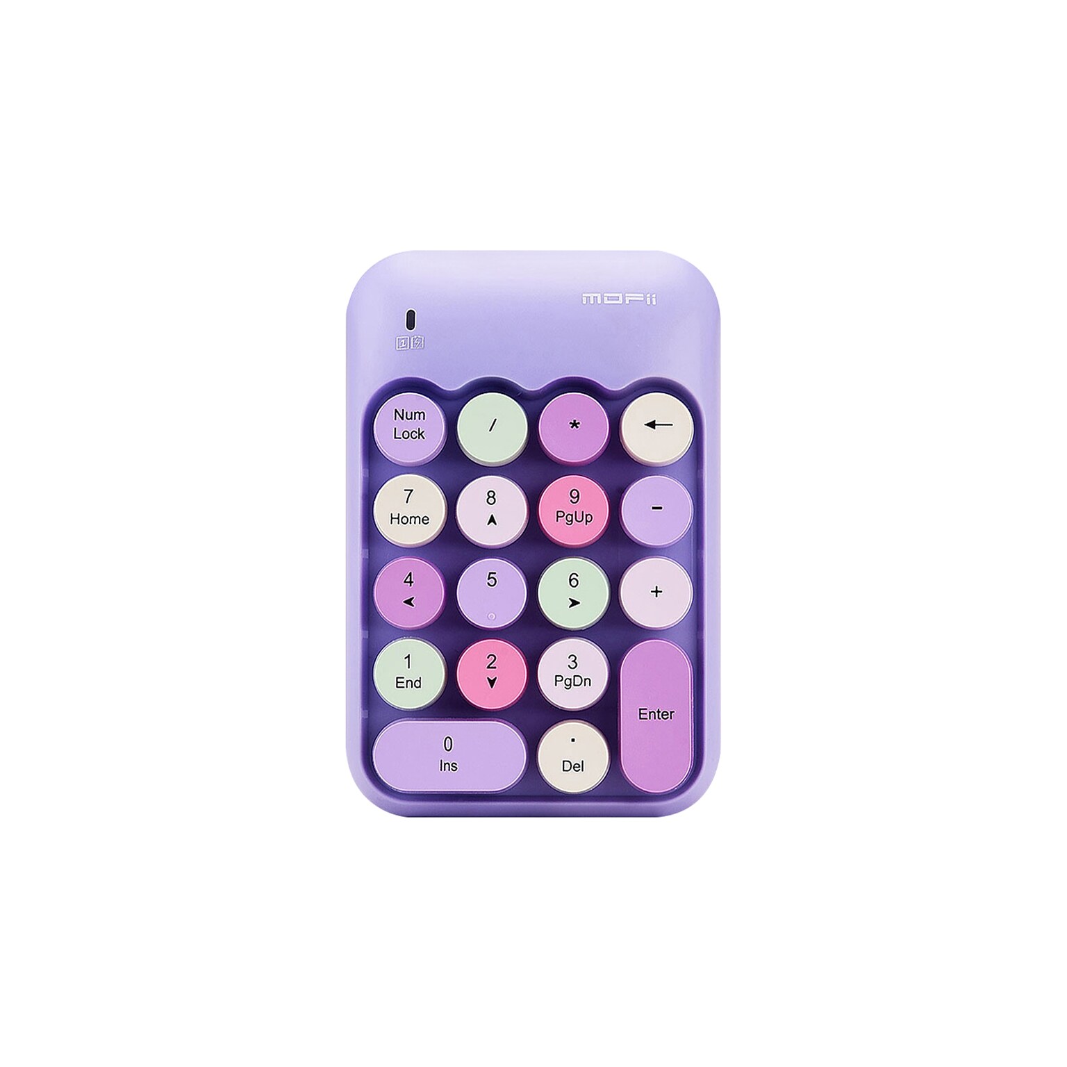 SaharaCase Retro Numeric Keypad Wireless Ergonomic Number Pad, Purple (KB46)