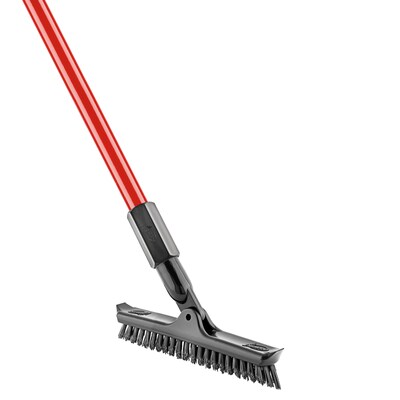 Libman 10 PET Swivel Grout and Scrub Brush, Red/Black, 6/Pack (1559)