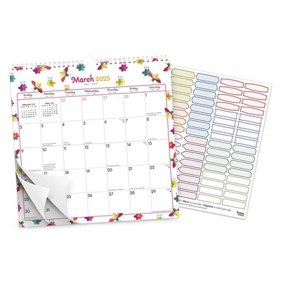 2025 BrownTrout Busy Bees 12 x 12 Monthly Square Wire-O Wall Calendar (9781975478520)