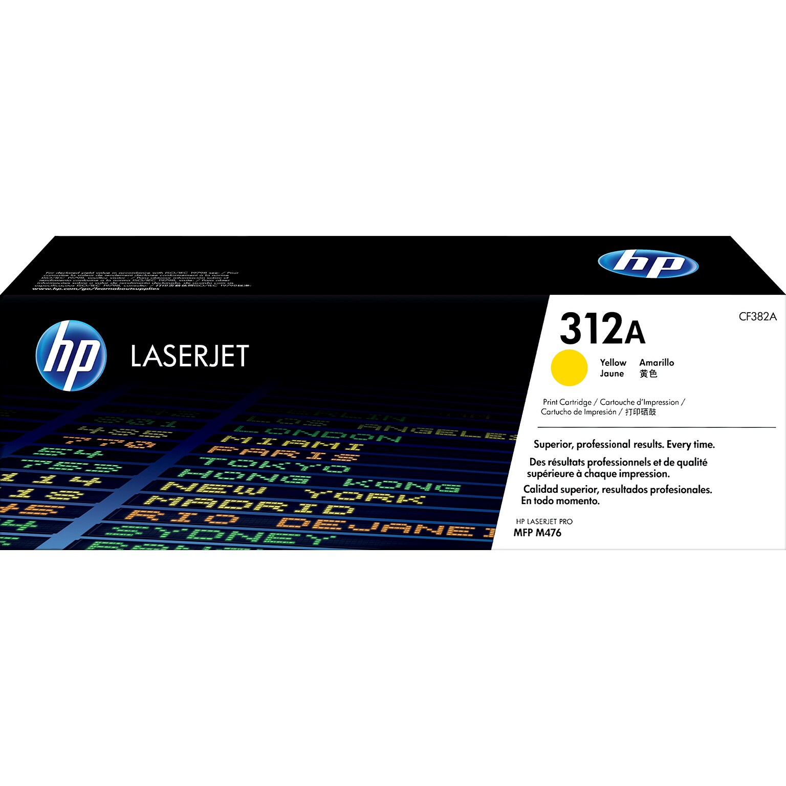HP 312 Yellow Standard Yield Toner Cartridge, Prints Up to 2,700 Pages (CF382A)