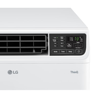 LG 115-Volt 8,500 BTU Window Air Conditioner with Remote, Wi-Fi Enabled, White (LW8024IVSM)