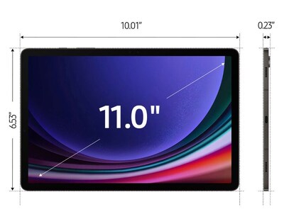 Samsung Tab S9 Galaxy Tab 11 Tablet, WiFi, 128GB, Android, Gray (SM-X710NZEAXAR)