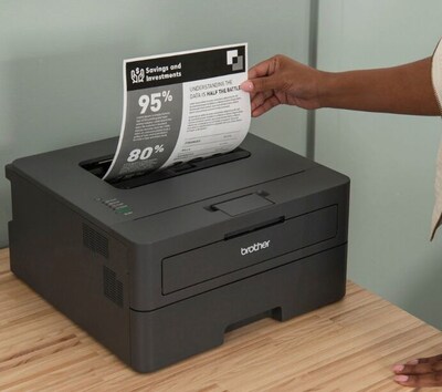 Brother HL-L2400D Laser Printer, Single-Function, Gray (9092806)