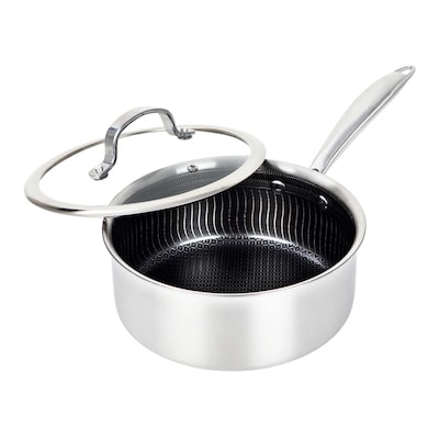 Brentwood 3-Qt. Saucepan With Glass Lid, Stainless Steel (B-SPH20L)