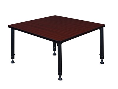 Regency Square Activity Table, 36" x 36", Height Adjustable, Mahogany (TB3636MHAPBK)
