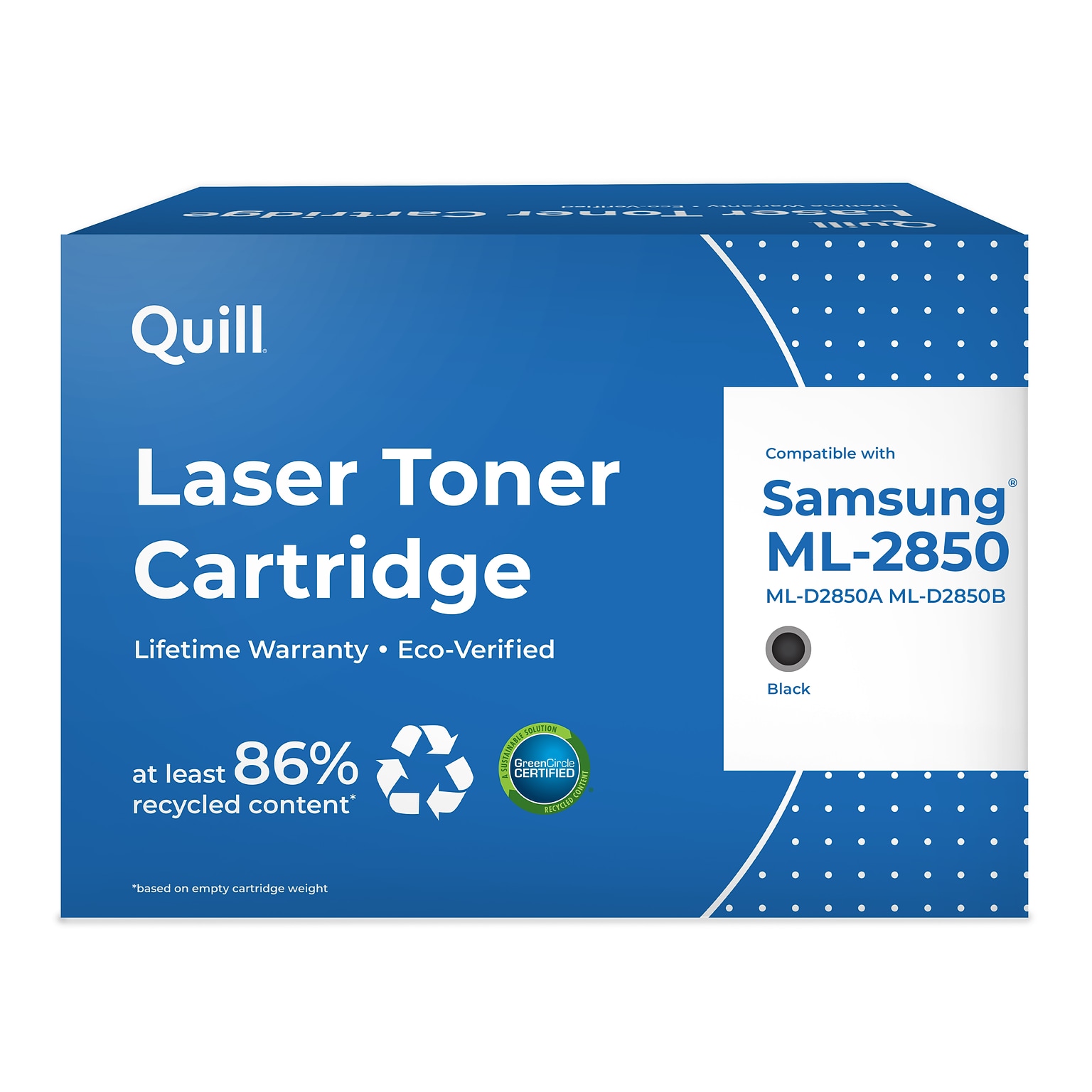 Quill Brand Remanufactured Laser Toner Cartridge Comparable to Samsung® ML-2850 Black (100% Satisfaction Guaranteed)