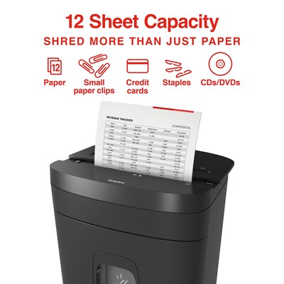 Staples 12-Sheet Micro-Cut Multi-Media Shredder (ST62153)