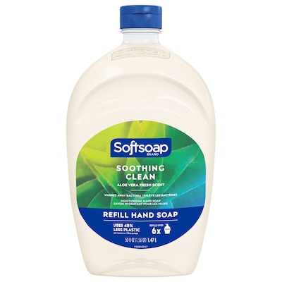 Softsoap Soothing Clean Liquid Hand Soap Refill, Aloe Vera Scent, 50 oz. (US05264A)