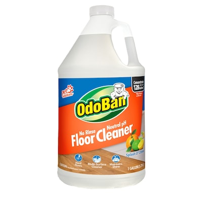 OdoBan Pet Solutions Neutral pH Floor Cleaner Concentrate, Citrus Scent, 1 Gallon (9361B61-G4)