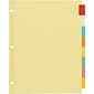 Office Essentials Insertable Paper Dividers, 8 Tabs, Multicolor (11467)