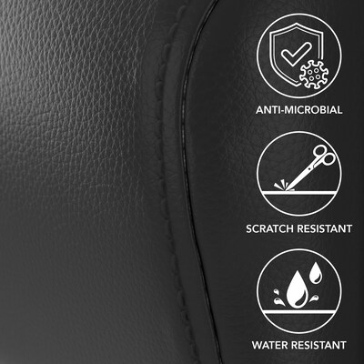Bush Business Furniture Arrive Vinyl Bariatric Guest Chair, Black (CH3902BVL-03)