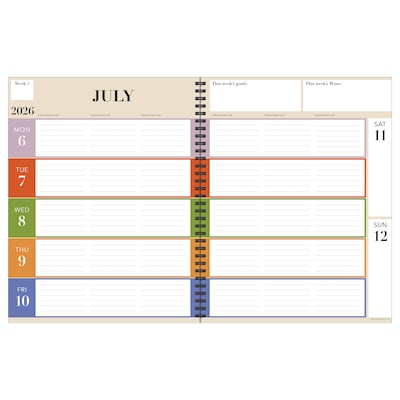 2026-2027 TF Publishing Apples 9" x 11" Teacher & Home School Planner (AY27-9500)