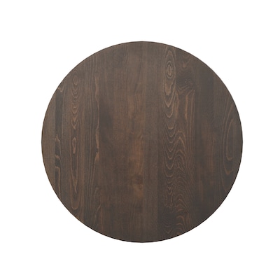 Flash Furniture Bennett 30" Round Wooden Commercial Indoor Table, Dark Brown Top/Silver Base (GSFRD30DBT2222S)