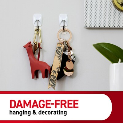 Command Small Hooks, 0.5 lb., White, 9 Command Hooks, 12 Command Strips (17067-9ES)
