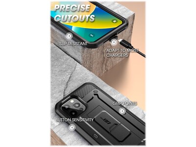 SUPCASE Unicorn Beetle PRO Black Rugged Case for iPhone 14 Pro Max (SUP-iPhone2022Pro-6.7-UBPro-SP-Black)