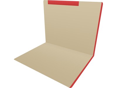 Medical Arts Press Heavy-Duty End Tab File Folder, Straight Cut, Letter-Size, Manila, 50/Box (S-09466-RED)