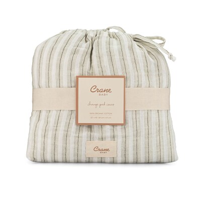 Organic Cotton Stripe Change Pad Cover