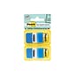 Post-it® Flags Value Pack, 1" x 1.7", Blue, 50 Flags/Dispenser, 12 Dispensers/Box (680-BE12)