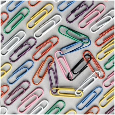 Quill Brand® Small Paper Clips, Assorted Colors, 500/Tub