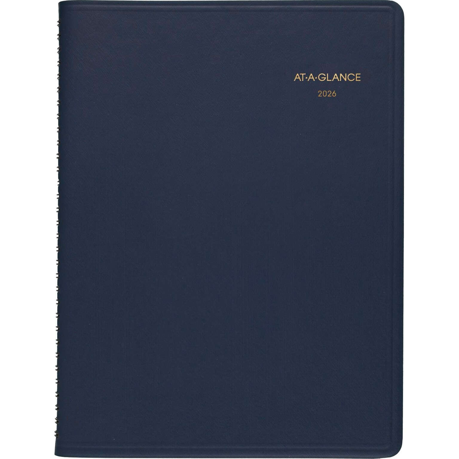 2026 AT-A-GLANCE 8.25 x 11 Weekly Appointment Book Planner, Faux Leather Cover, Navy (70-950-20-26)
