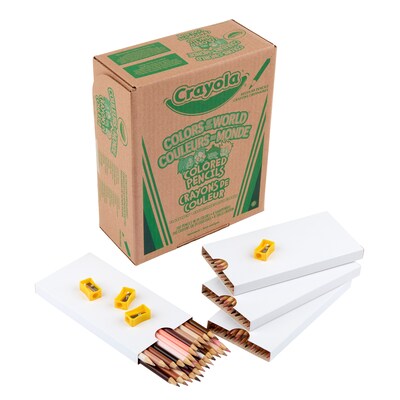 Crayola Colors of the World Drawing Pencils, Assorted Colors, 240/Box (BIN687505)