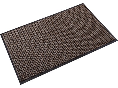 Crown Mats Oxford Wiper Mat, 36 x 60, Brown/Black (OX H035BR)