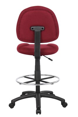 Boss® Drafting Stool w/ Footring; Burgundy